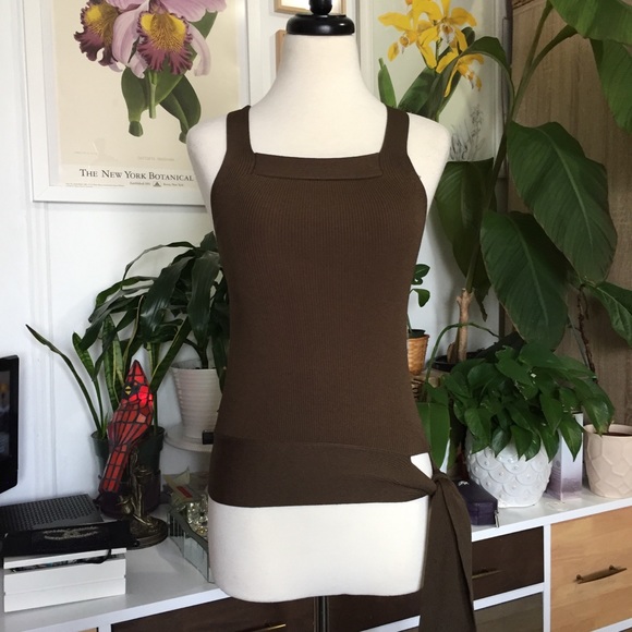 Massimo Dutti Tops - Massimo Dutti Knit Cross Back Top S